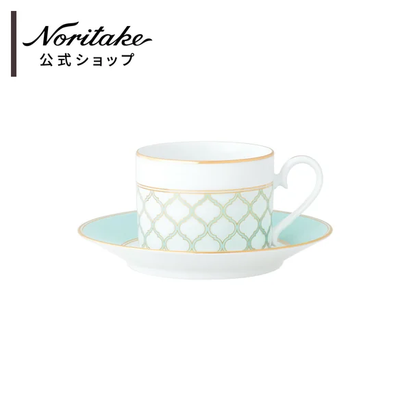 ノリタケ エターナルパレス カップ&ソーサー(ミント)