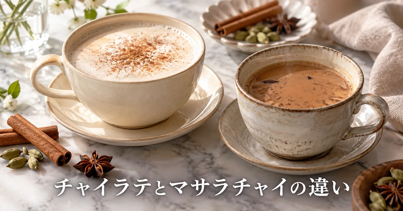チャイラテとマサラチャイの違いは？カフェメニューの読み方と自宅での作り分け