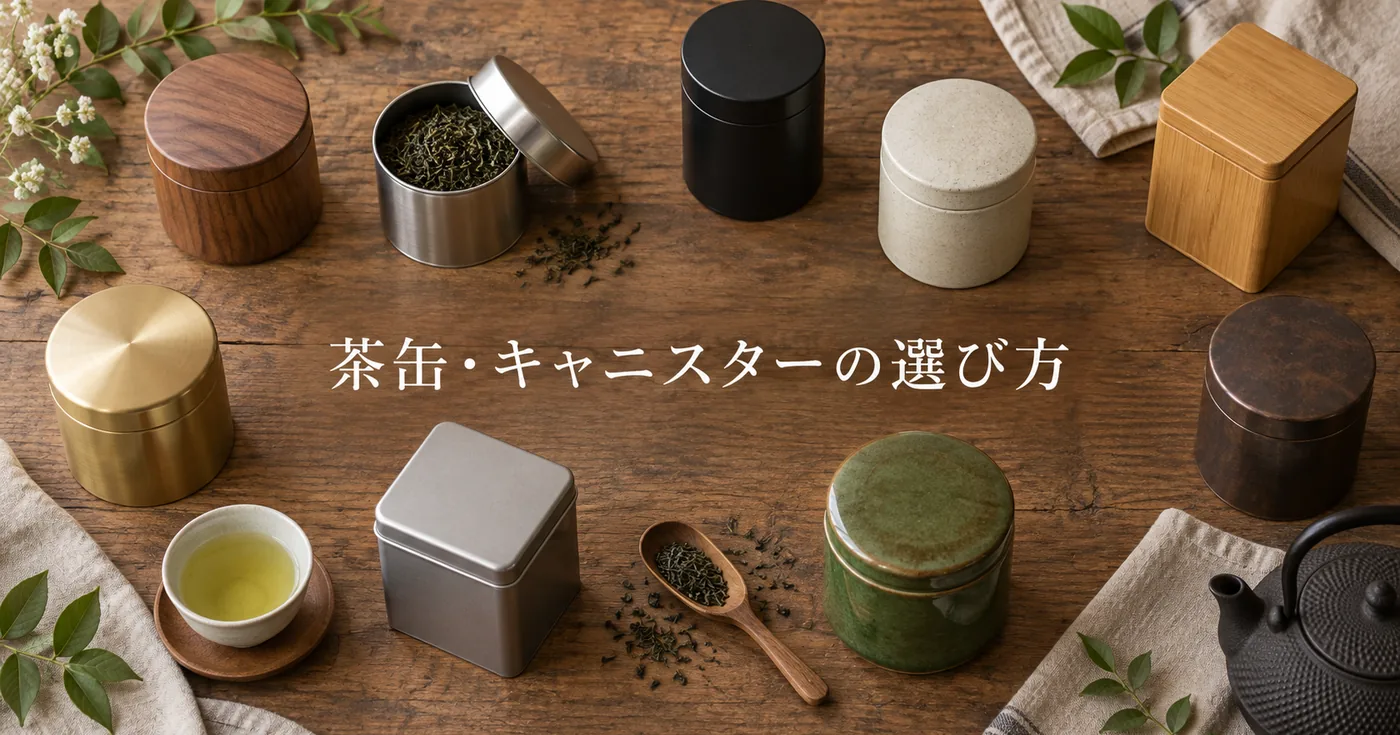 開封後の紅茶を守る茶缶・キャニスターの選び方：密閉性・遮光性・容量で比較