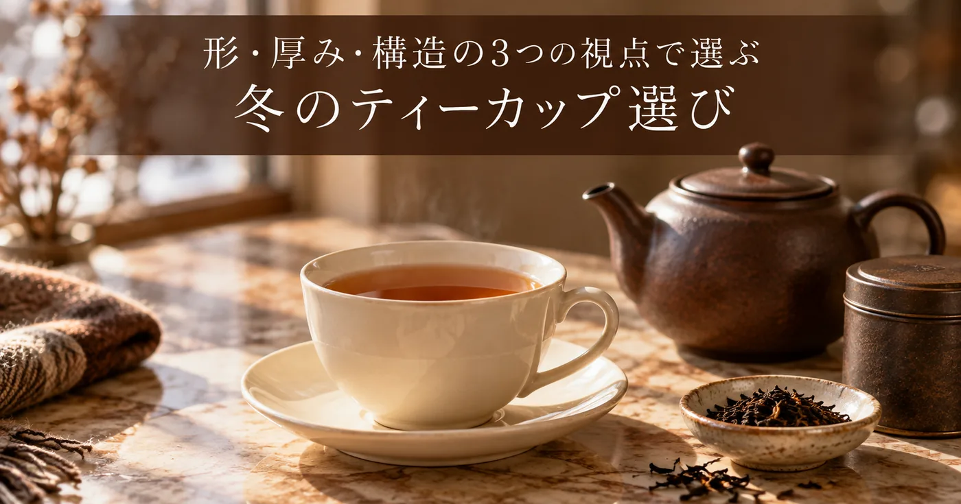 冬のティーカップ選び｜形・厚み・構造の3つの視点で選ぶ