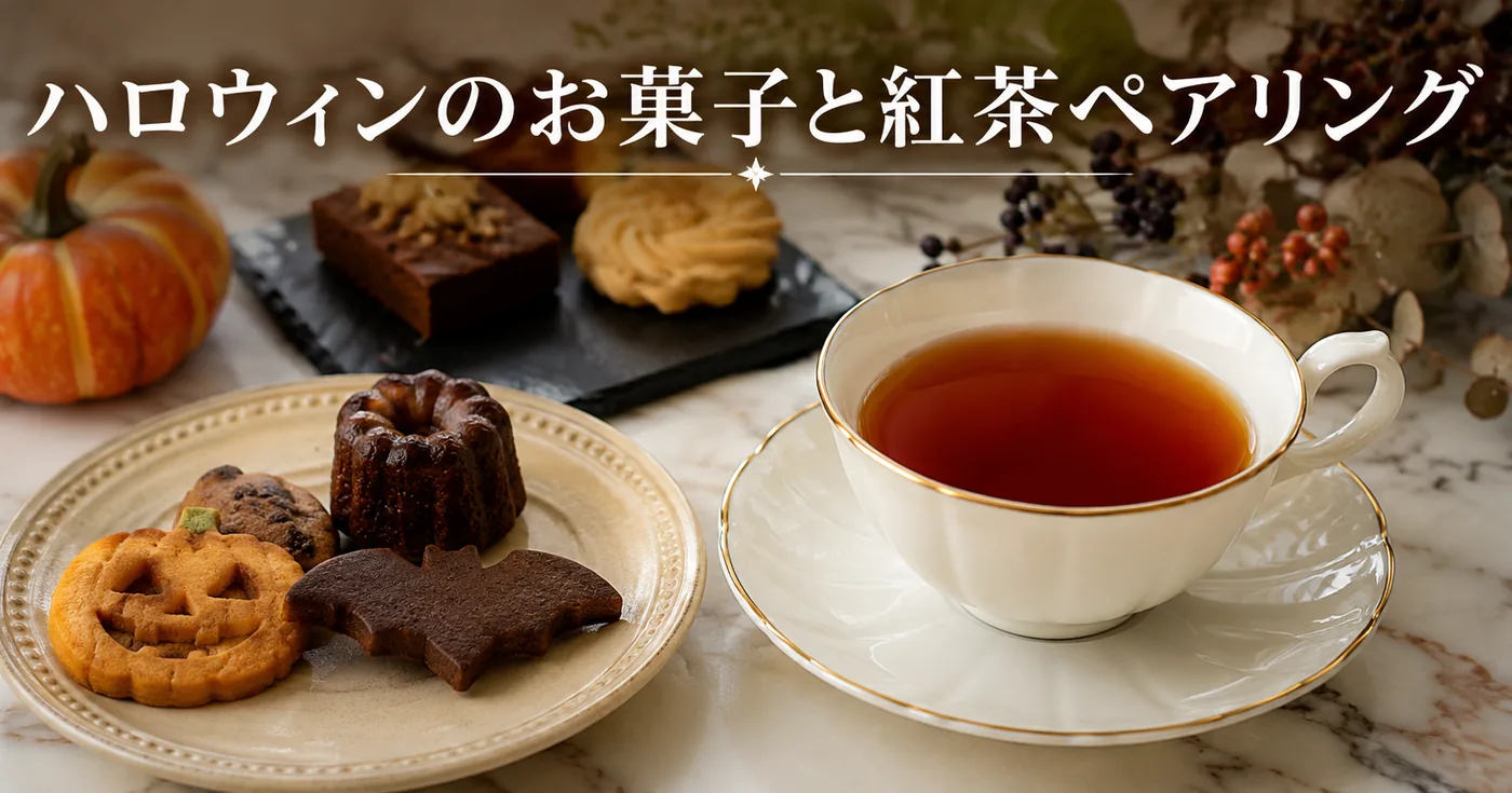 ハロウィンのお菓子×紅茶ペアリングとおうちティーパーティー準備