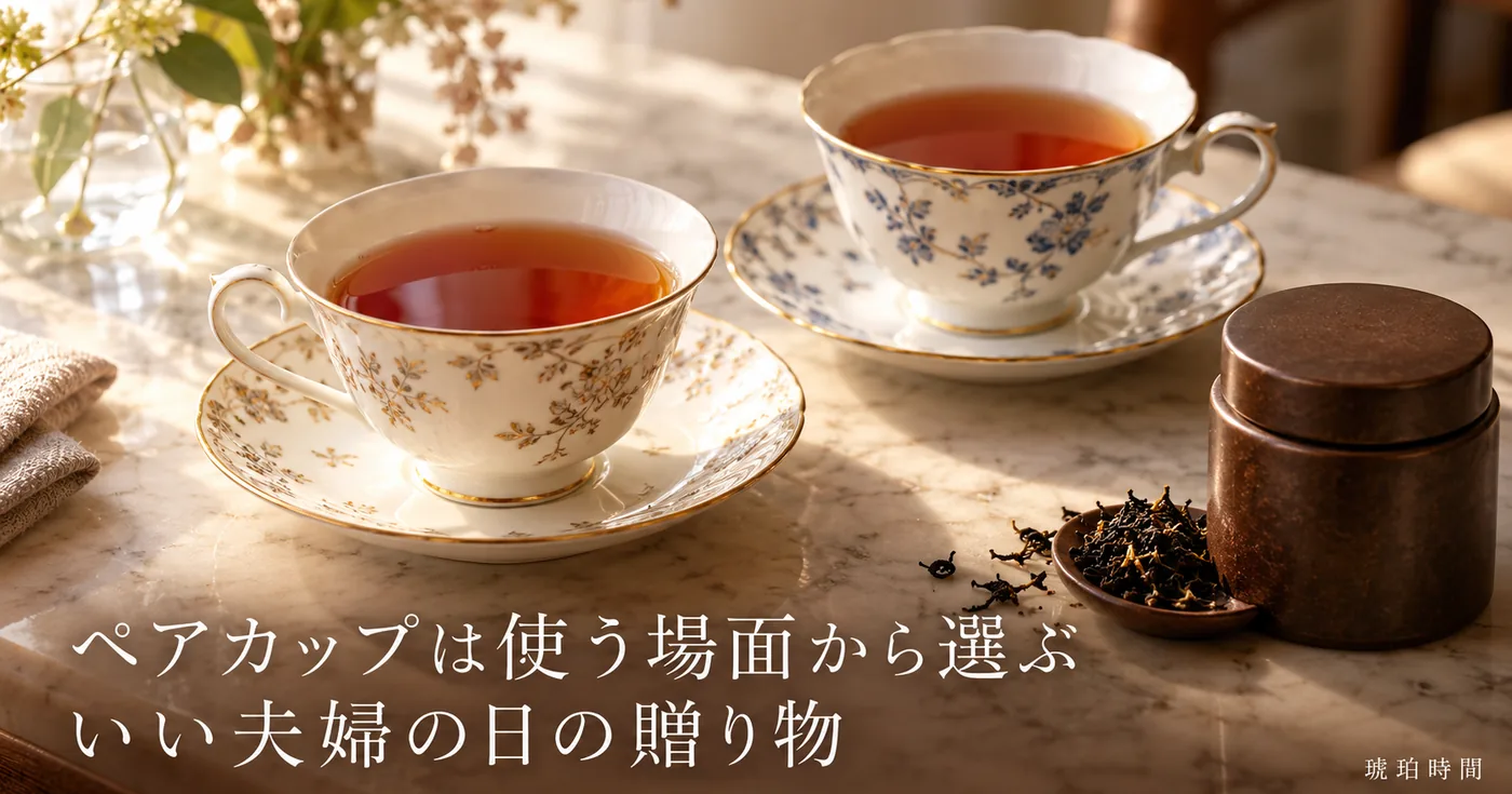 いい夫婦の日に贈り合うペアカップの選び方｜洋食器・北欧・名入れマグの3タイプ