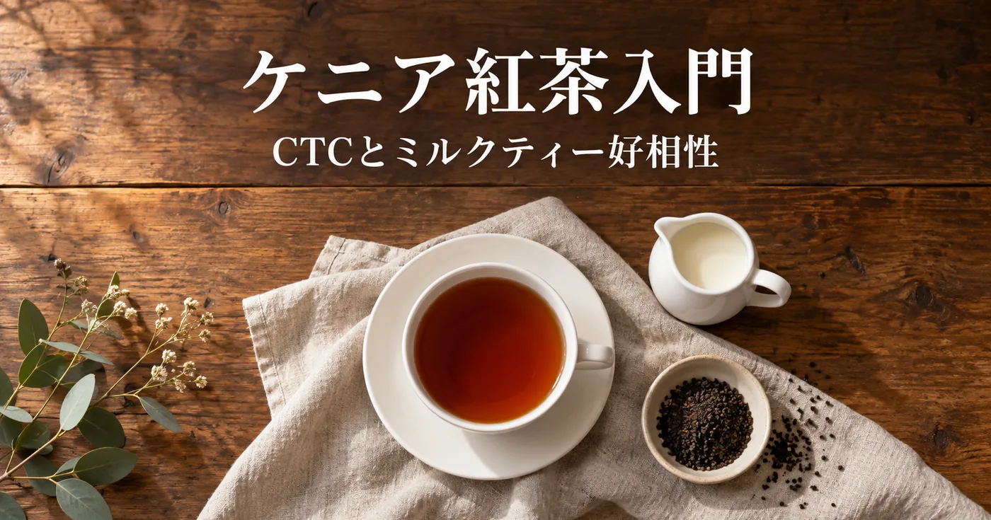 ケニア紅茶入門｜ティーバッグの主役CTCとミルクティーとの相性
