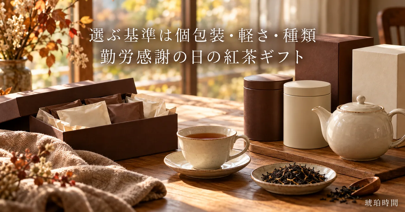 勤労感謝の日に贈る・自分へ贈る紅茶のプチギフト｜個包装3タイプの選び方