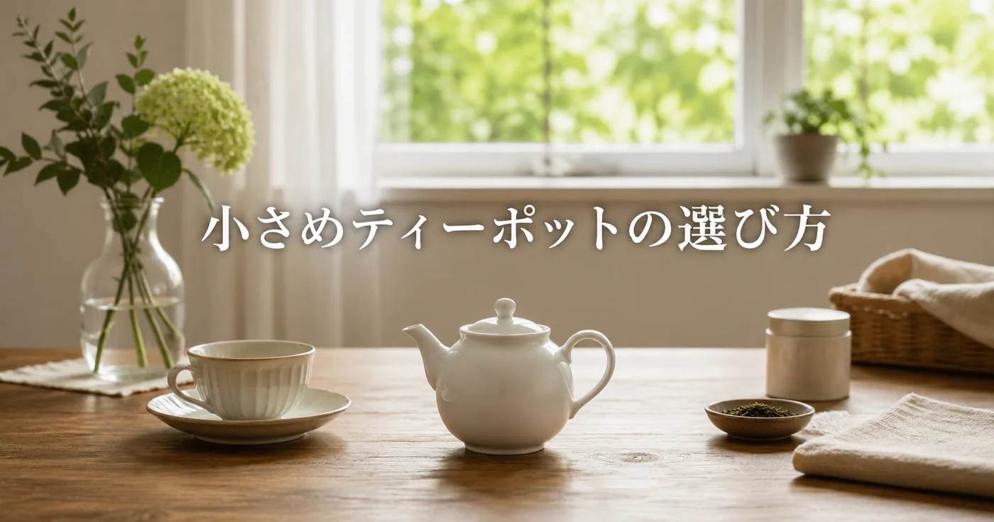 1〜2杯用の小さめティーポットの選び方｜一人時間にちょうどいい容量とは