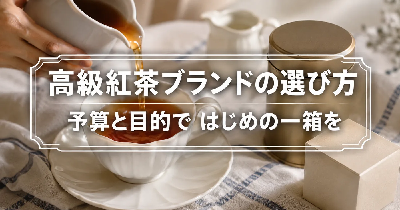 高級紅茶ブランドの選び方｜予算と目的から探す、はじめの一箱