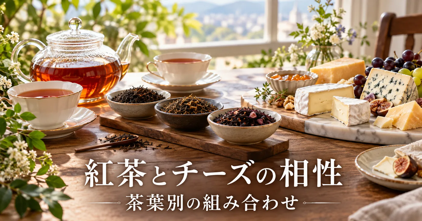 紅茶とチーズは合う？茶葉別の組み合わせ早見表と合わせ方のコツ