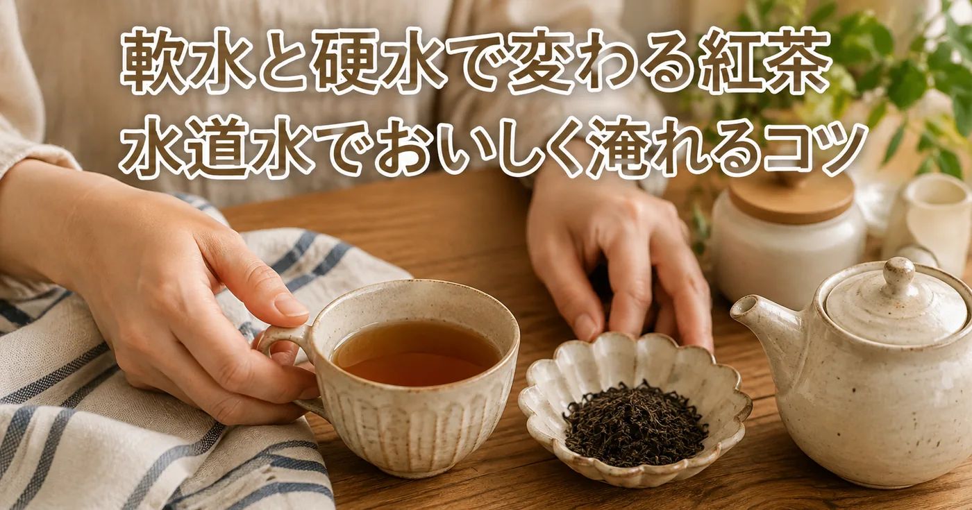 紅茶と水の関係｜軟水・硬水で味と水色はどう変わる？水道水でおいしく淹れるコツ