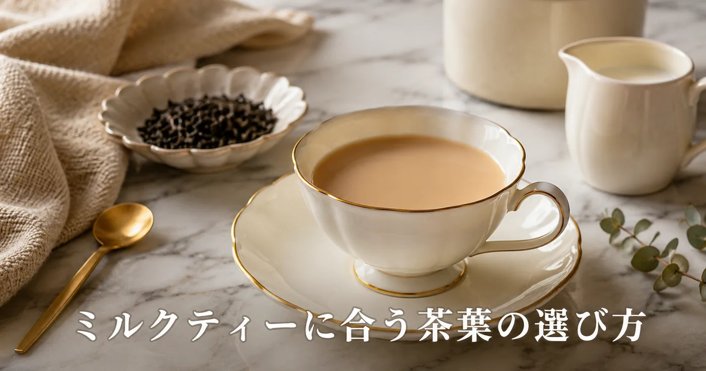 ミルクティーに合う茶葉の選び方｜牛乳・低脂肪乳・植物性ミルクの違いも解説