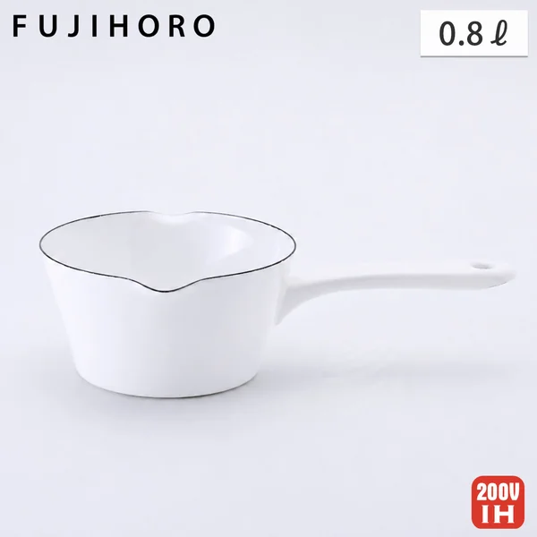 富士ホーロー 目盛付きミルクパン 14cm