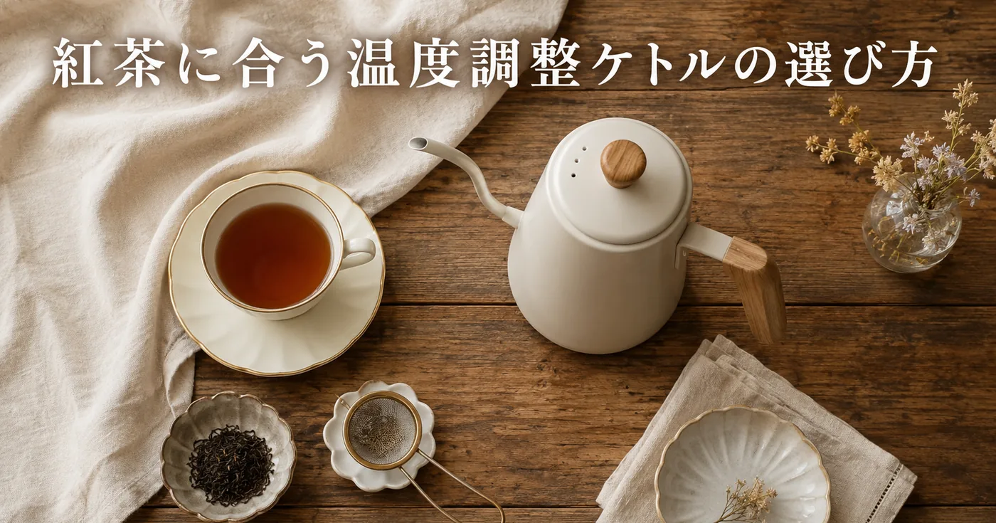 温度調整できる電気ケトルの選び方｜紅茶をおいしく淹れる温度と機能比較