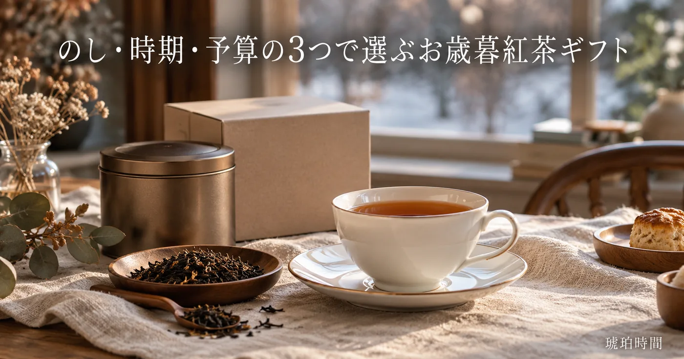お歳暮の紅茶ギフト：予算相場・のしのマナー・外さない選び方