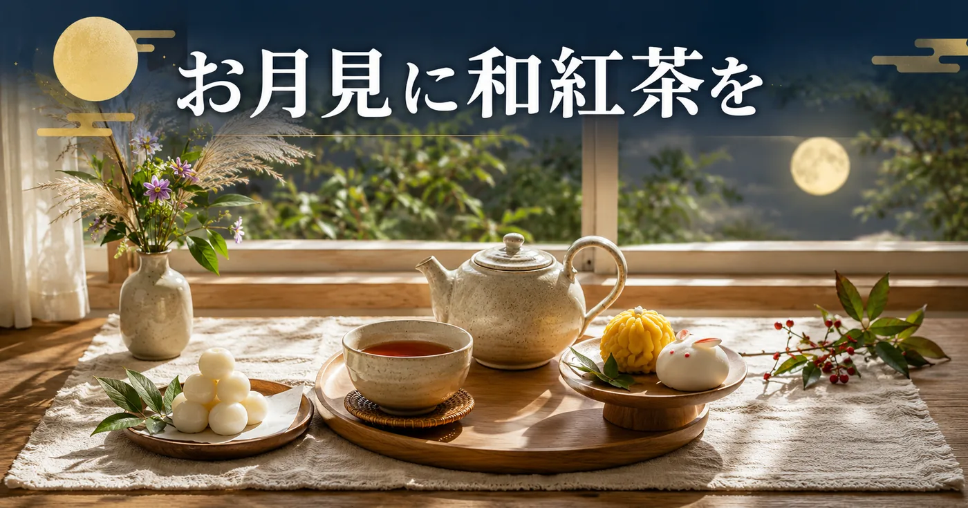 お月見に和紅茶と月見団子を合わせる愉しみ方