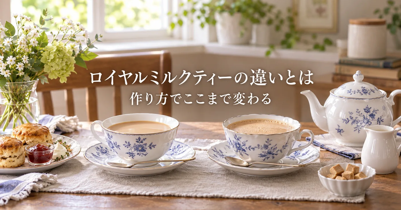 ロイヤルミルクティーと普通のミルクティーは何が違う？作り分けのコツ