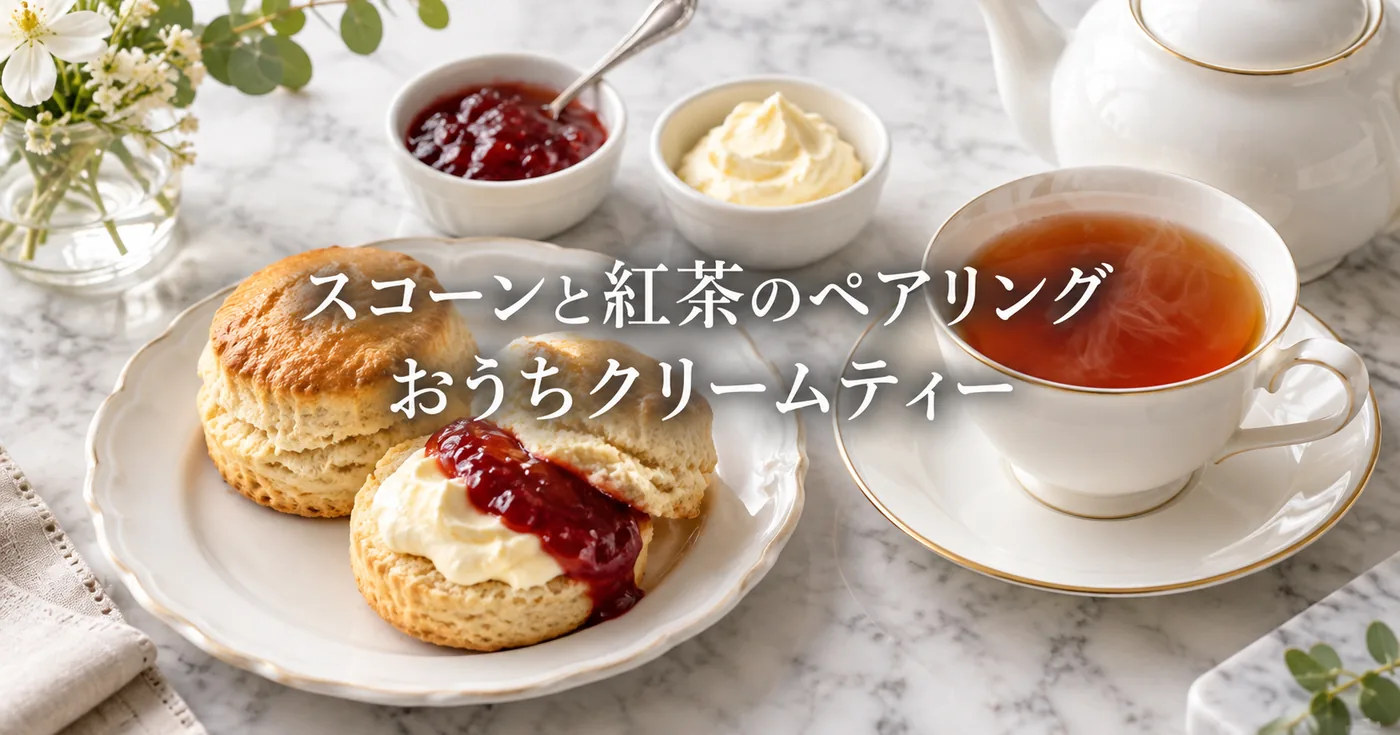 スコーンと紅茶のペアリング｜クロテッドクリームの代用アイデアと合わせたい茶葉