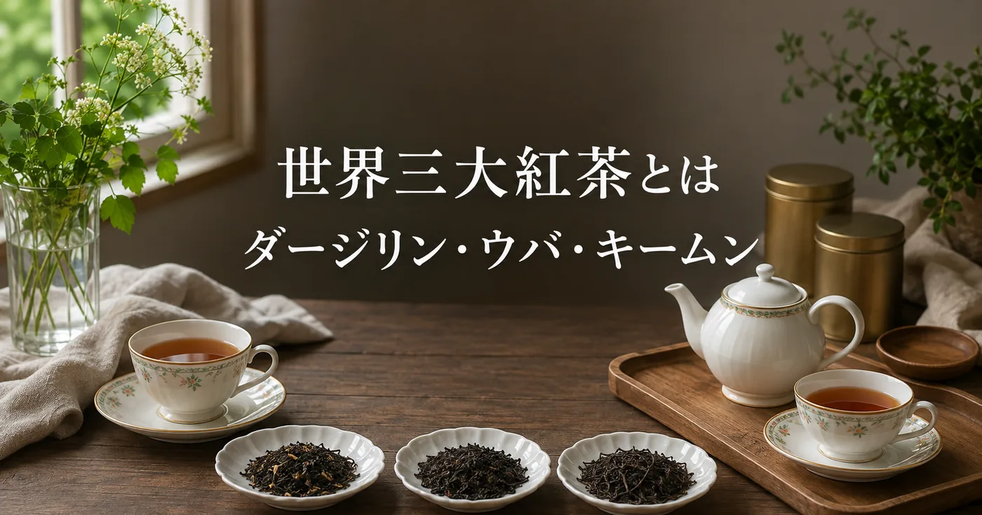 世界三大紅茶（ダージリン・ウバ・キームン）とは？特徴と選び分け