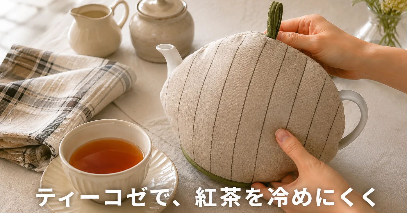 ティーコゼで楽しむ、冷めにくい紅茶の淹れ方と選び方