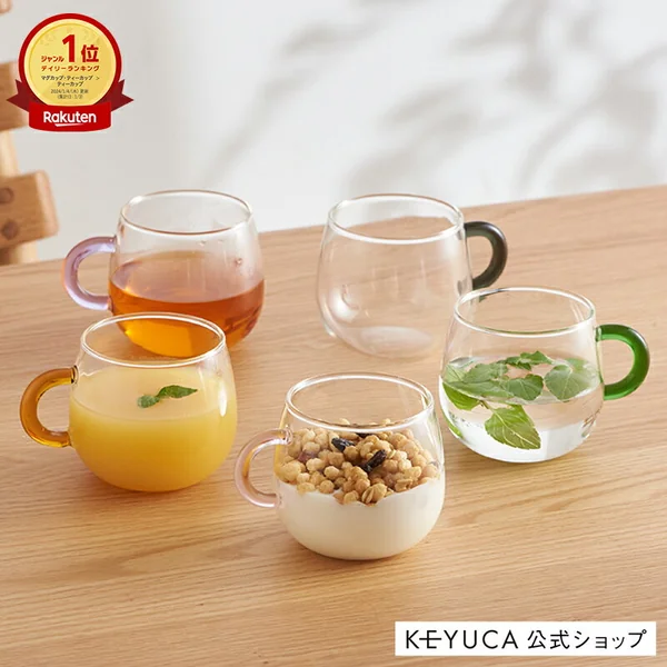 KEYUCA「maco」耐熱ガラスティーカップ