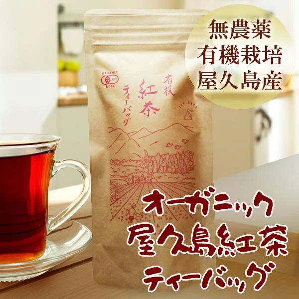 屋久島 有機紅茶ティーバッグ36g（屋久島物産展）
